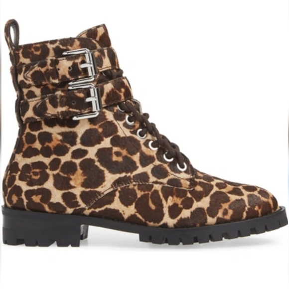 Rebecca Minkoff Shoes - NWT Rebecca Minkoff | Jaiden Calf Leopard Combat Boots | Womens 5.5M